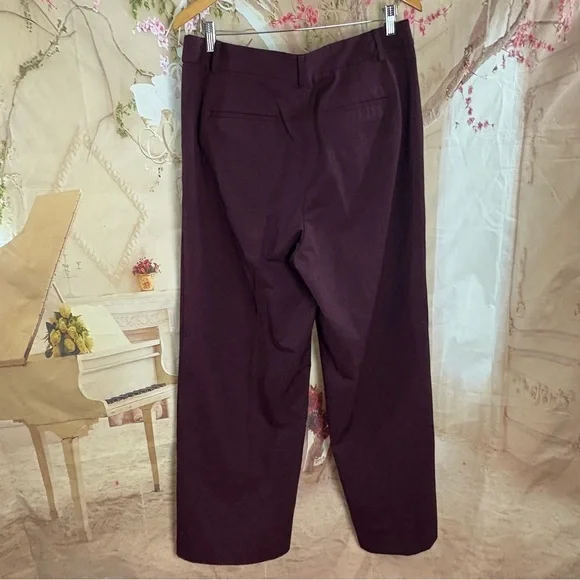 NEW Talbots TALBOTS WESTON PANTS in Deep Burgundy - Picture 5 of 9